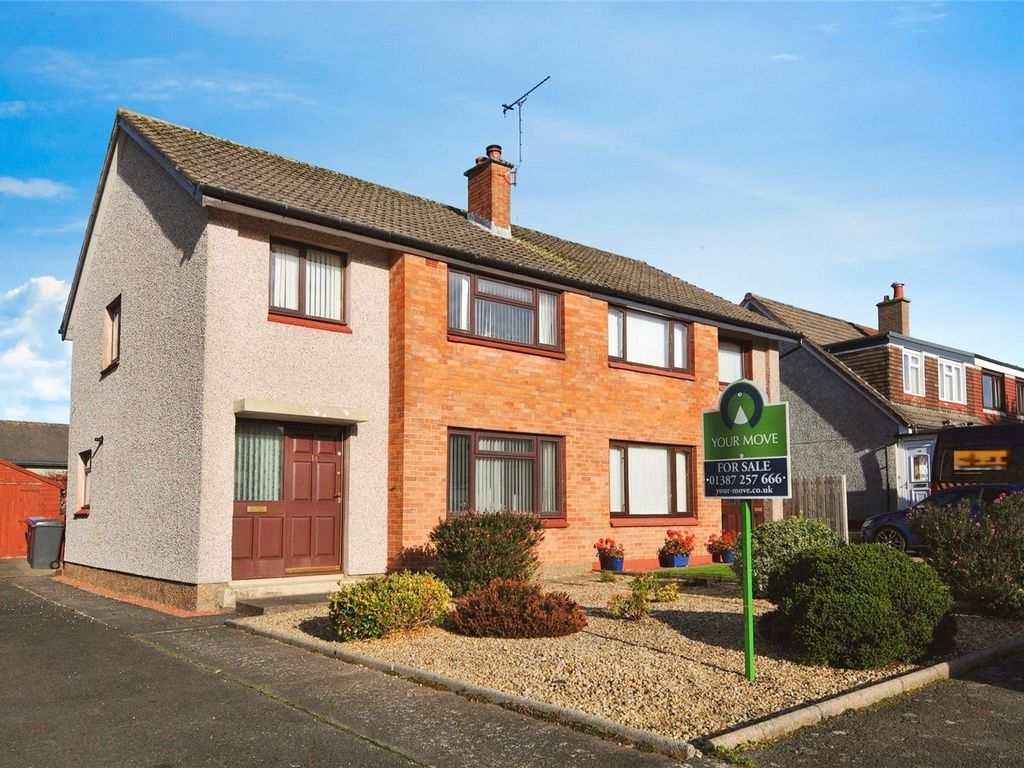 3 bed semi-detached house for sale in Gillbrae Crescent, Dumfries, Dumfries And Galloway DG1, £155,000