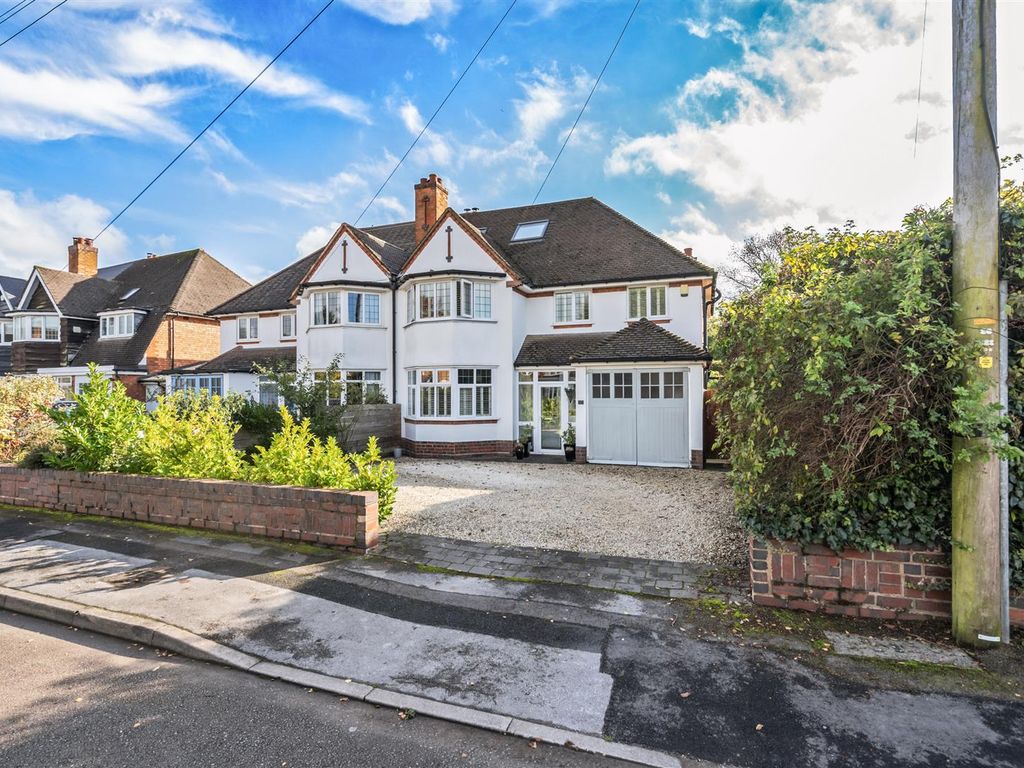 5 bed semi-detached house for sale in Milverton Road, Knowle, Solihull B93, £850,000