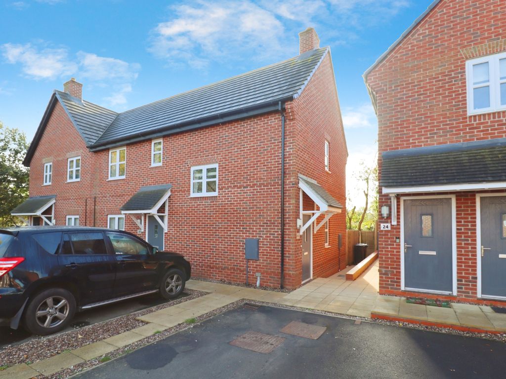 1 bed flat for sale in Lelleford Close, Long Lawford, Rugby CV23, £125,000