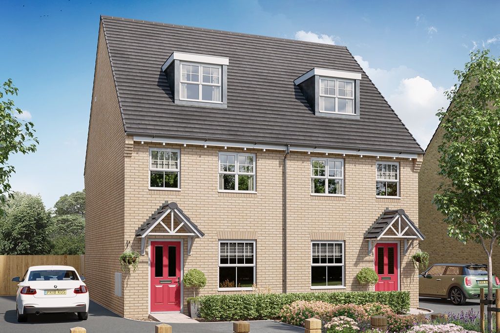 New home, 3 bed semi-detached house for sale in "The Braxton - Plot 44" at Overstone Lane, Overstone, Northampton NN6, £196,500