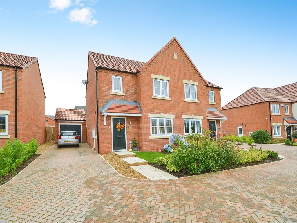3 bed semi-detached house for sale in Swanage Close, Yarm TS15, £220,000