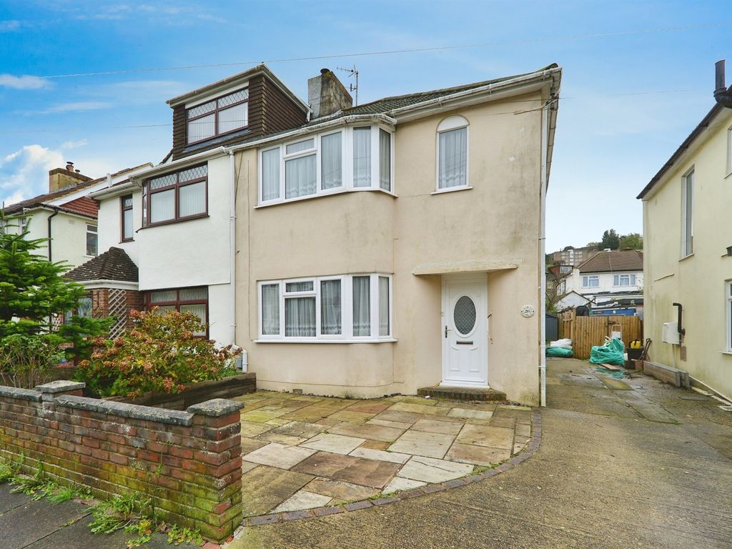 3 bed semi-detached house for sale in Upper Bevendean Avenue, Brighton BN2, £260,000