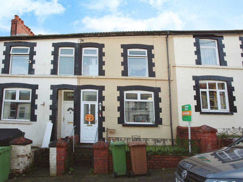 3 bed terraced house for sale in Upper Francis Street, Abertridwr, Caerphilly CF83, £135,000