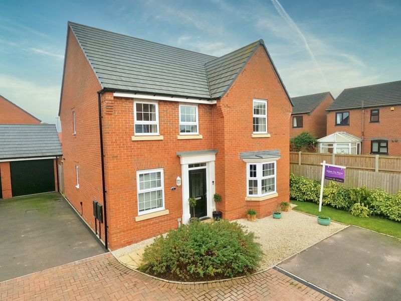 4 bed detached house for sale in Verrill Close, Market Drayton TF9, £380,000