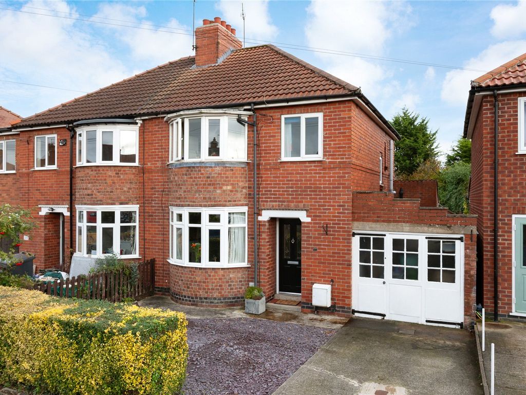 3 bed semi-detached house for sale in Anthea Drive, York, North Yorkshire YO31, £325,000