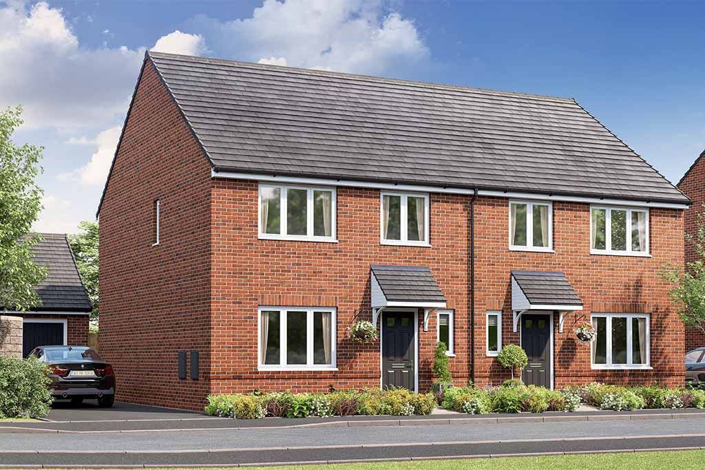 New home, 4 bed property for sale in "The Rothway" at Eakring Road, Bilsthorpe, Newark NG22, £259,995