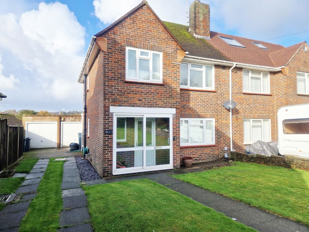 3 bed semi-detached house for sale in Hangleton Way, Hove BN3, £550,000