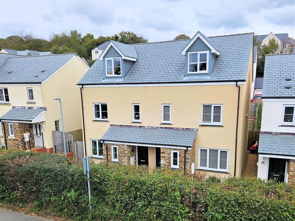 4 bed semi-detached house for sale in Curlew Walk, St. Anns Chapel, Gunnislake PL18, £299,950