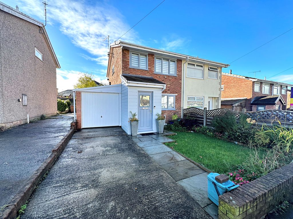 2 bed semi-detached house for sale in Rhys Road, Blackwood NP12, £220,000