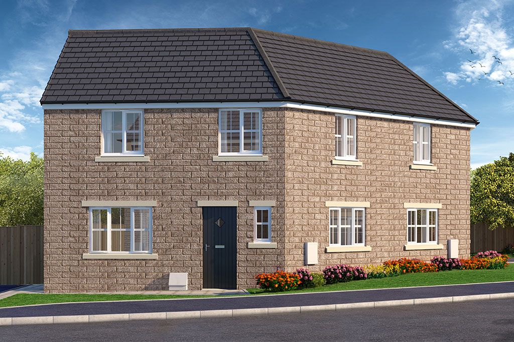 New home, 3 bed semi-detached house for sale in "The Mulberry" at Staden Lane, Buxton SK17, £249,995