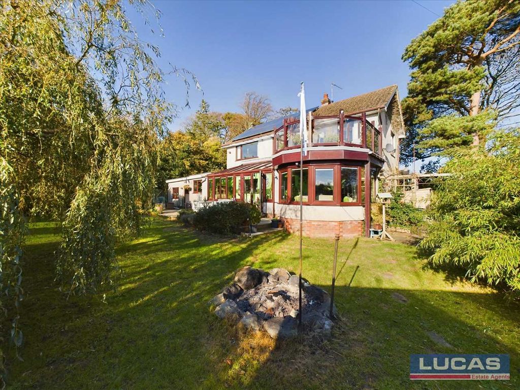 4 bed detached house for sale in Stad Plas Hen, Llanddaniel, Gaerwen LL60, £415,000