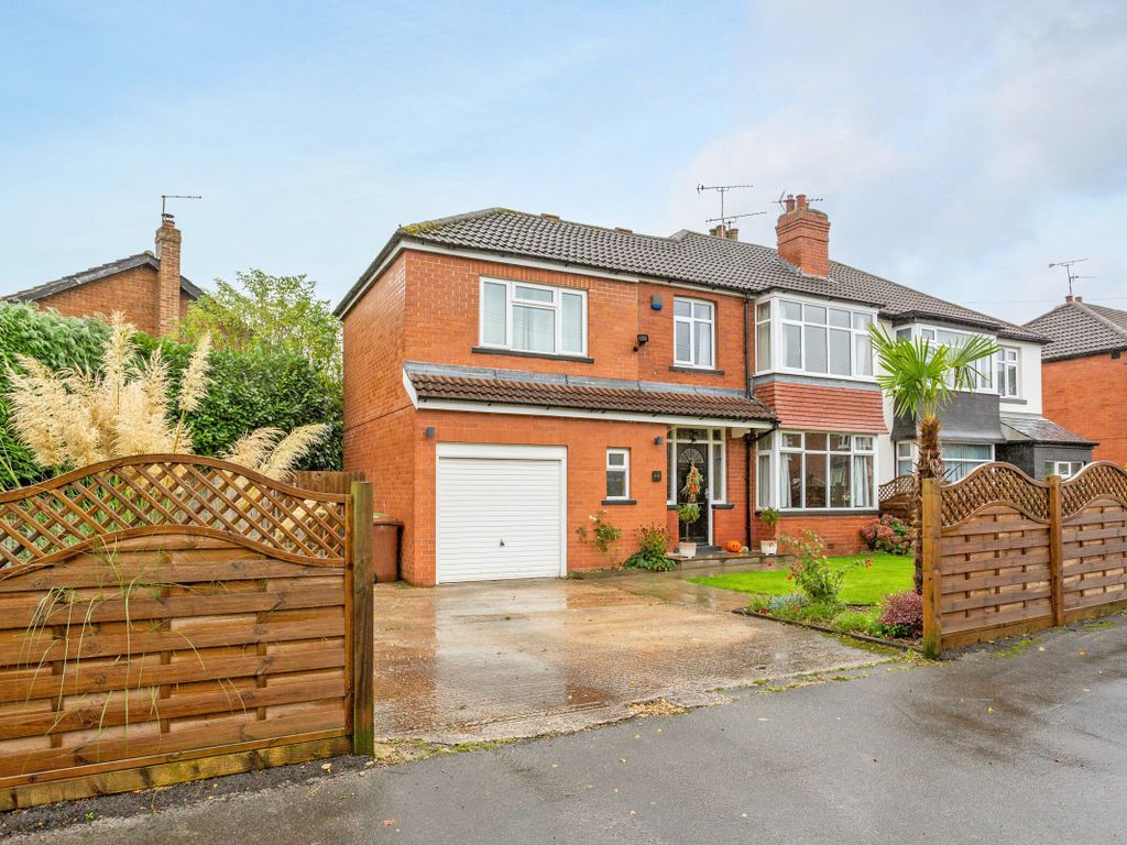 4 bed semi-detached house for sale in Chelwood Crescent, Roundhay, Leeds LS8, £450,000