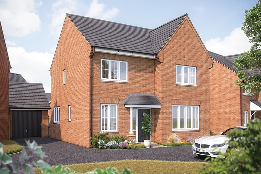 New home, 4 bed detached house for sale in "The Aspen" at Tewkesbury Road, Coombe Hill, Gloucester GL19, £495,000