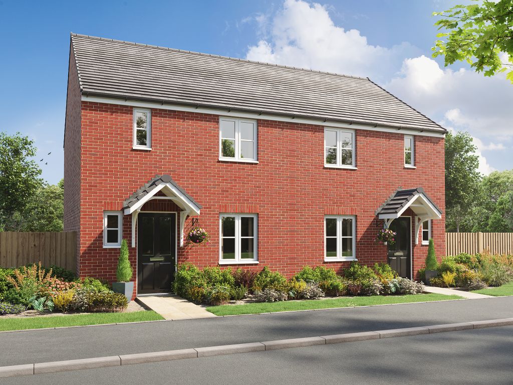 New home, 3 bed end terrace house for sale in "The Danbury" at Stone Barton Road, Tithebarn, Exeter EX1, £289,995