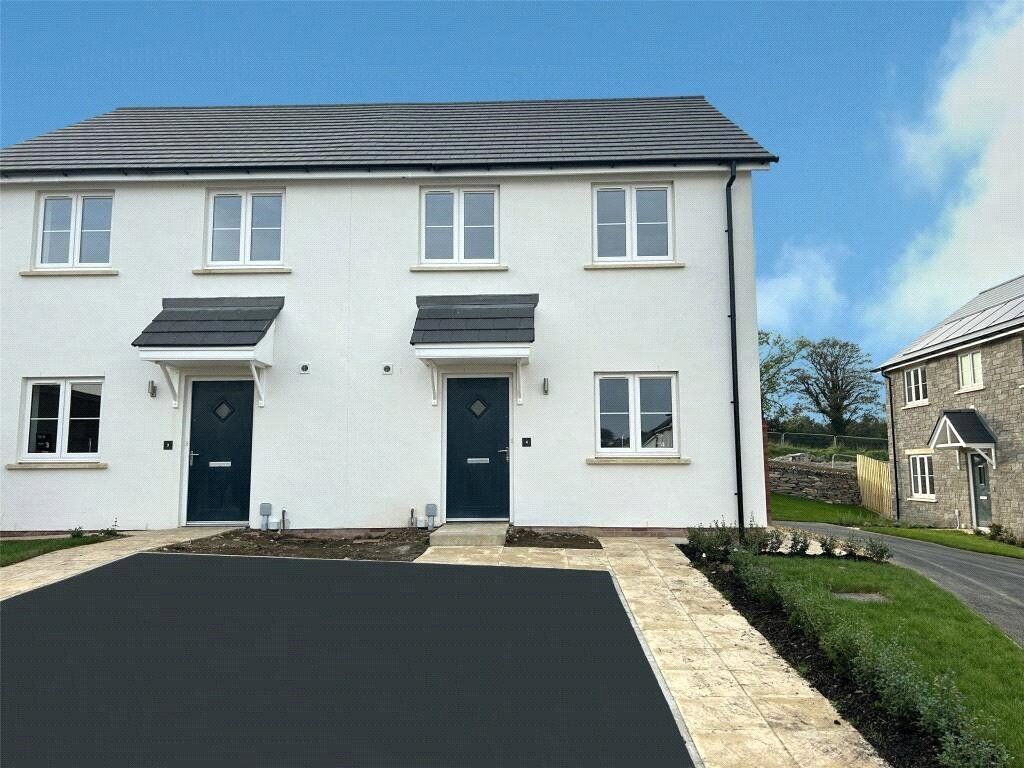 New home, 3 bed semi-detached house for sale in Bideford Five Lanes, Launceston, Cornwall PL15, £289,950