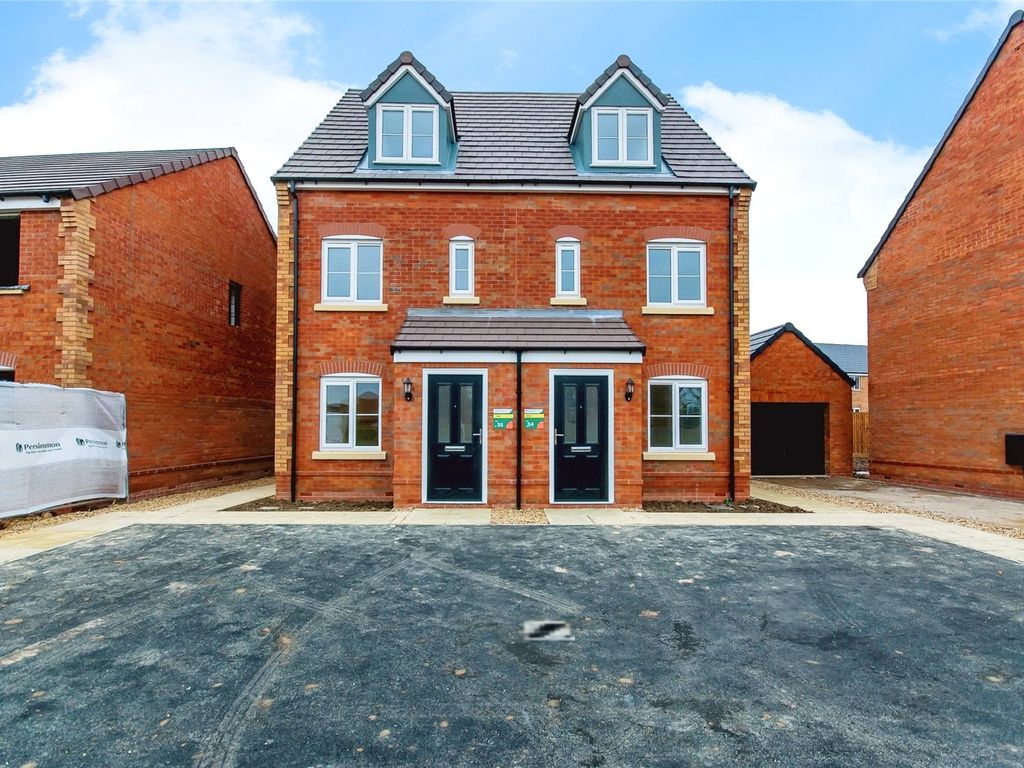 New home, 3 bed semi-detached house for sale in The Maples, High Road, Weston, Spalding, Lincolnshire PE12, £108,000