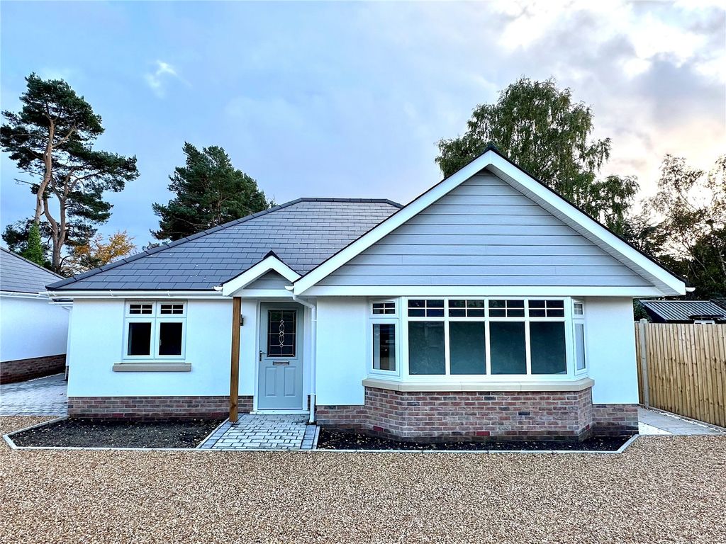 New home, 3 bed bungalow for sale in Bushmead Drive, Ashley Heath, Ringwood BH24, £595,000