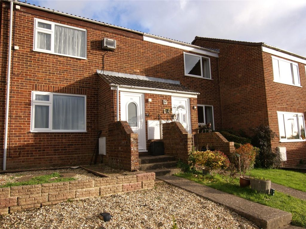 2 bed terraced house for sale in Coventry Close, Corfe Mullen, Wimborne, Dorset BH21, £255,000
