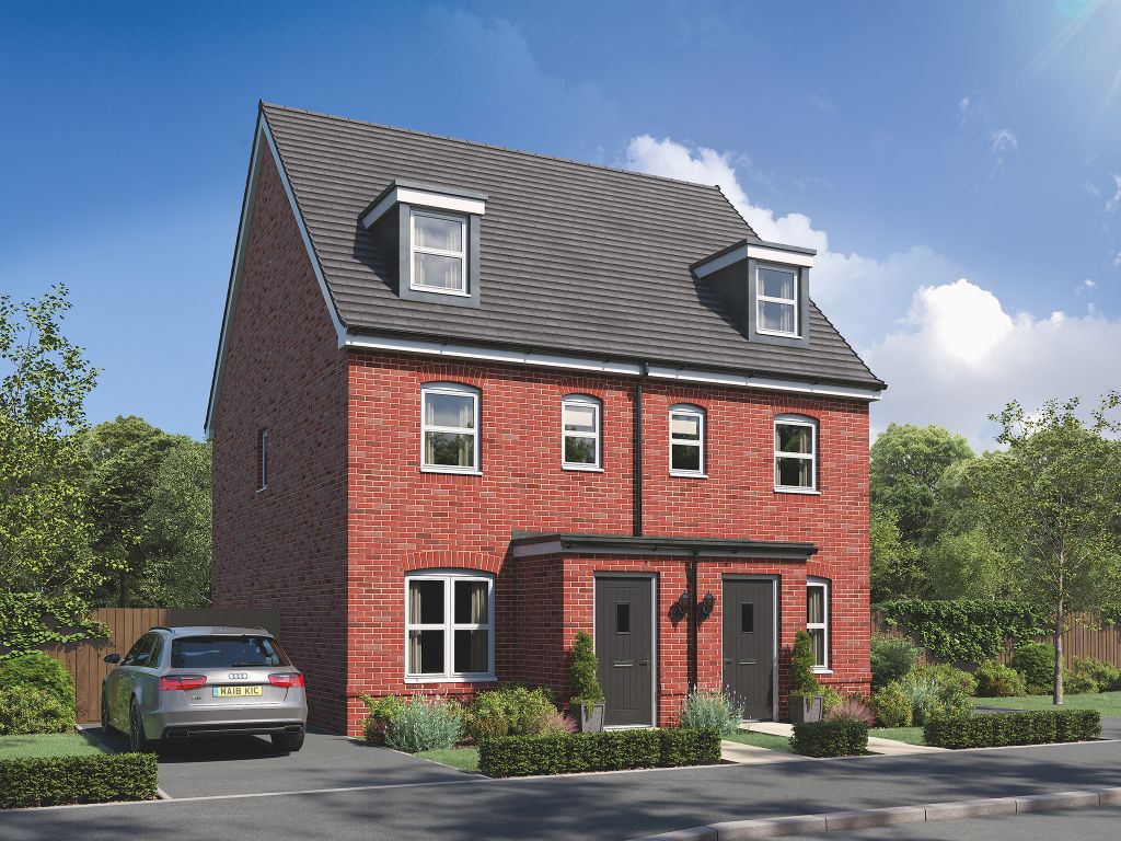 New home, 3 bed terraced house for sale in "The Saunton" at Spring Meadows, Darwen BB3, £227,000