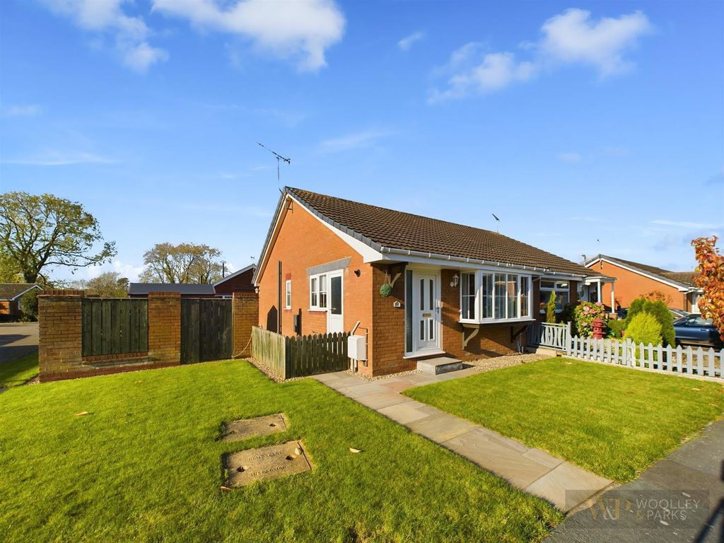 2 bed semi-detached bungalow for sale in Beech View, Cranswick, Driffield YO25, £185,000