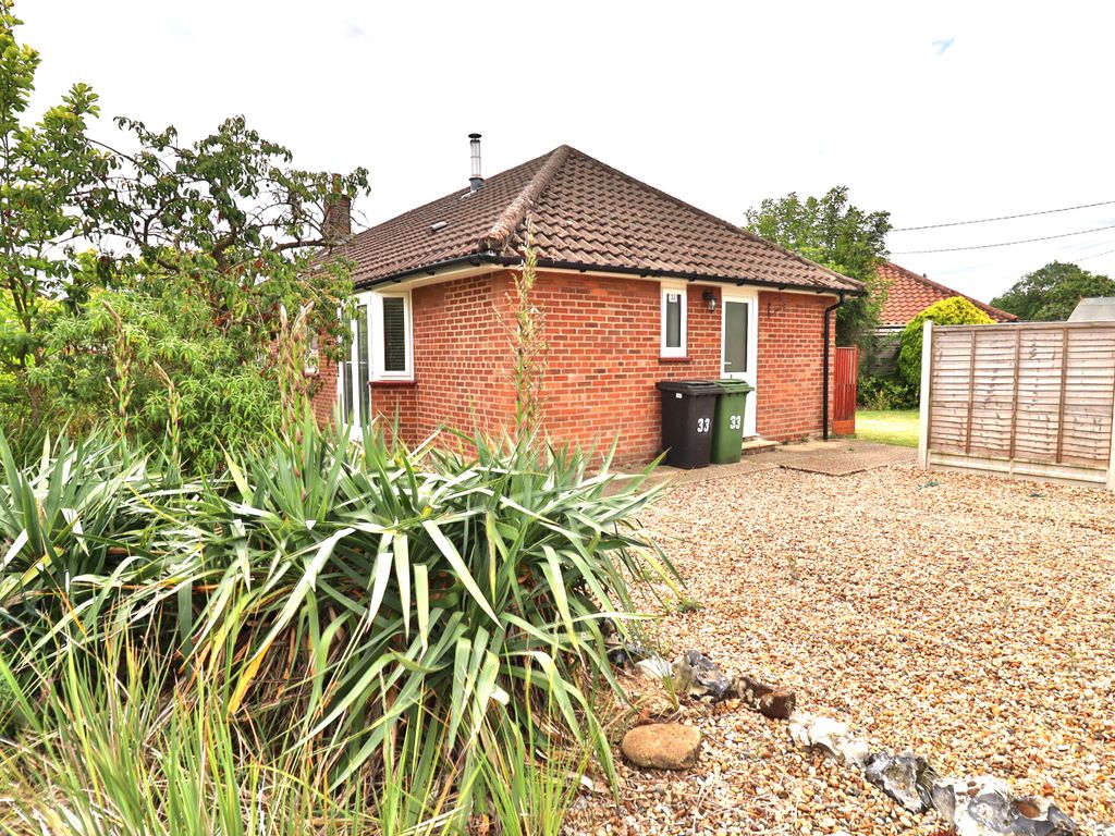 2 bed semi-detached bungalow for sale in Mill Lane, Pulham Market, Diss IP21, £250,000