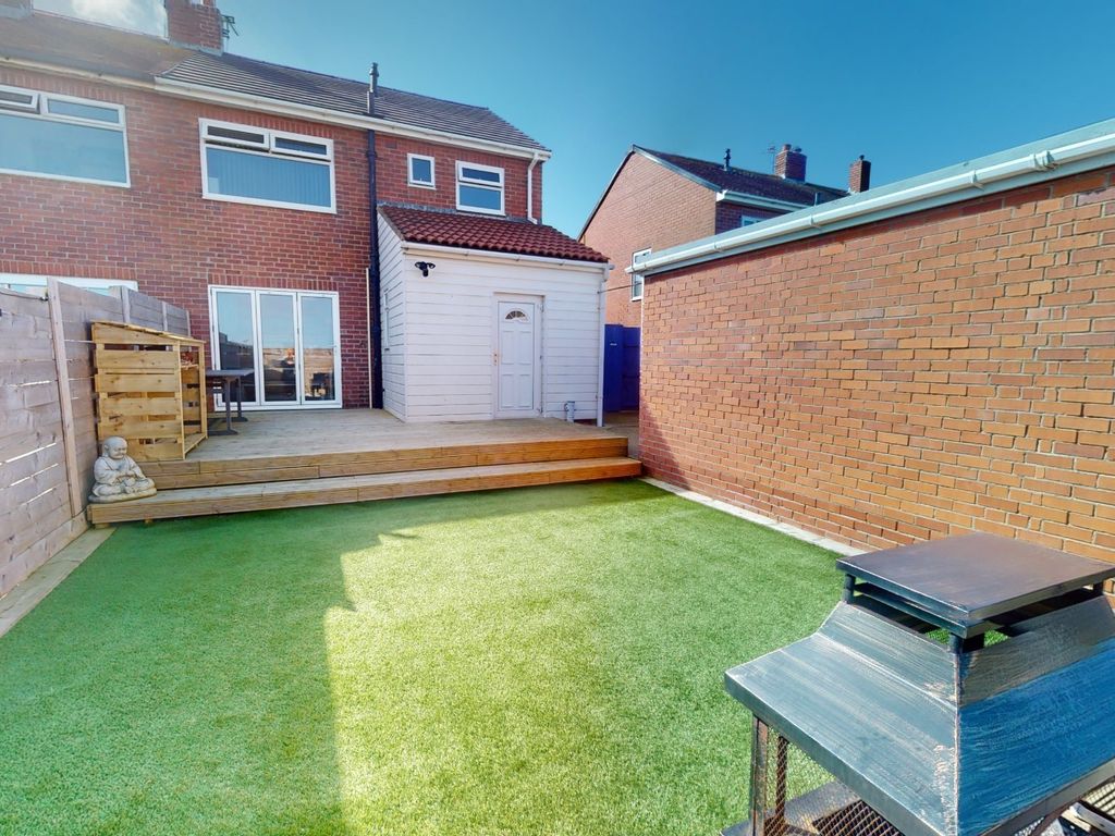3 bed semi-detached house for sale in Bamburgh Grove, South Shields NE34, £274,995