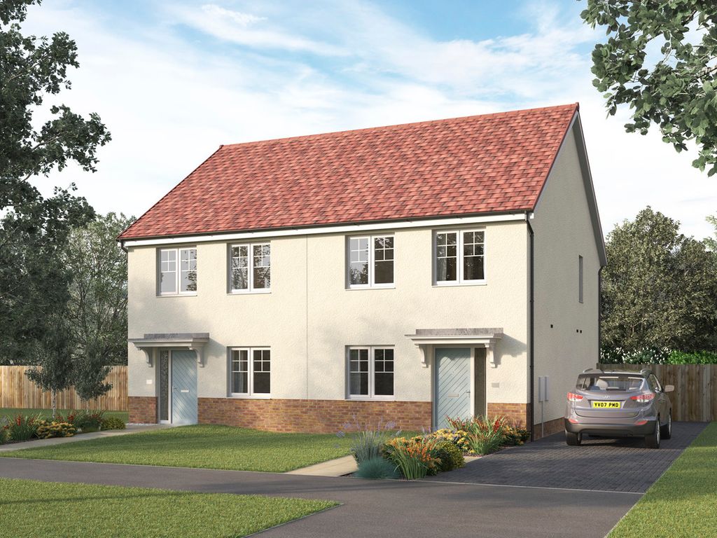 New home, 3 bed semi-detached house for sale in "The Impstone" at Corpach Place, Hamilton ML3, £249,995