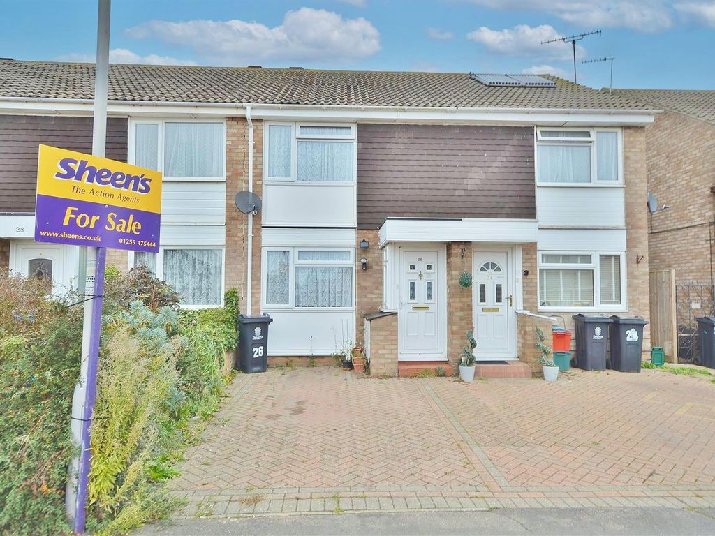 2 bed terraced house for sale in Homerton Close, Clacton-On-Sea CO15, £192,500