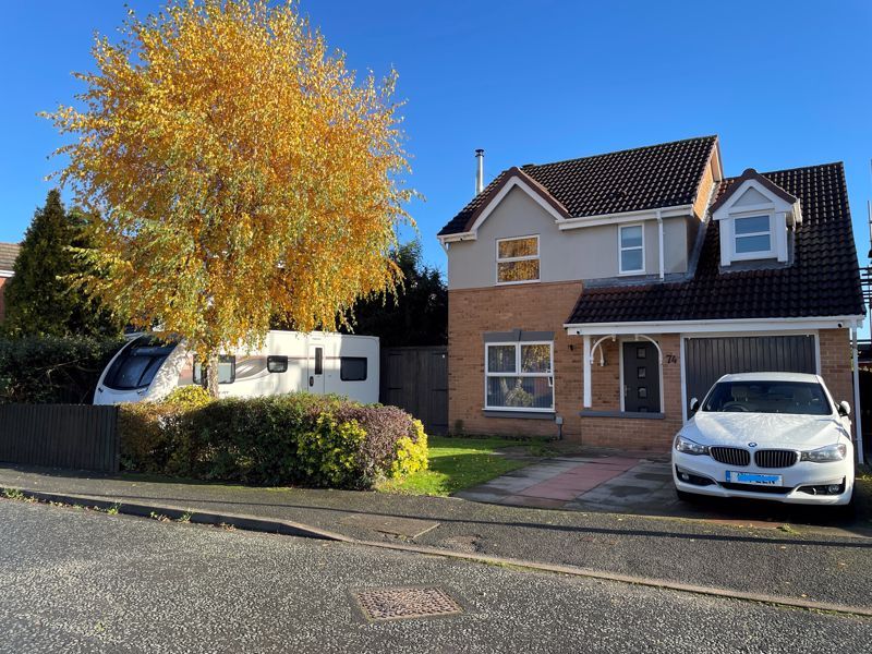 4 bed detached house for sale in Lambourn Drive, Leighton, Crewe CW1, £325,000