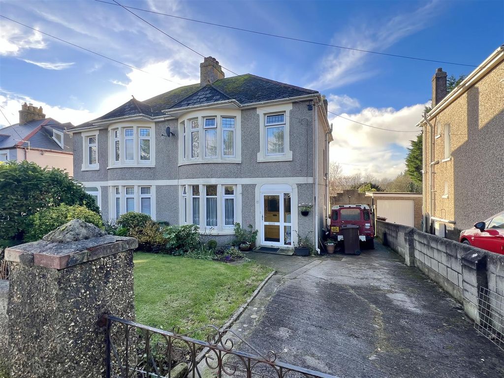 3 bed semi-detached house for sale in Porthpean Road, St Austell, St Austell PL25, £325,000