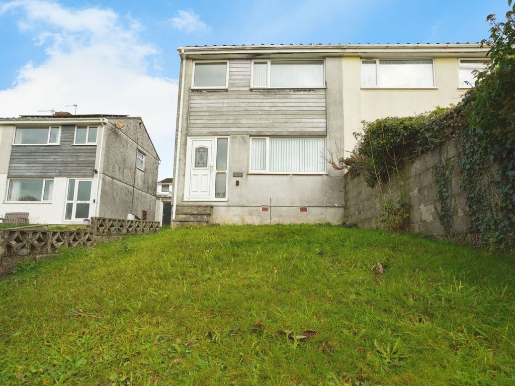 3 bed semi-detached house for sale in Bawden Road, Bodmin PL31, £155,000