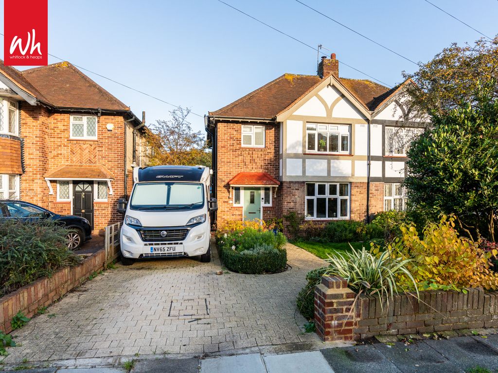 3 bed semi-detached house for sale in Goldstone Crescent, Hove BN3, £725,000