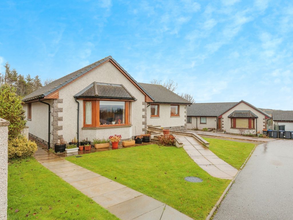 4 bed detached bungalow for sale in Murray Crescent, Huntly AB54, £230,000