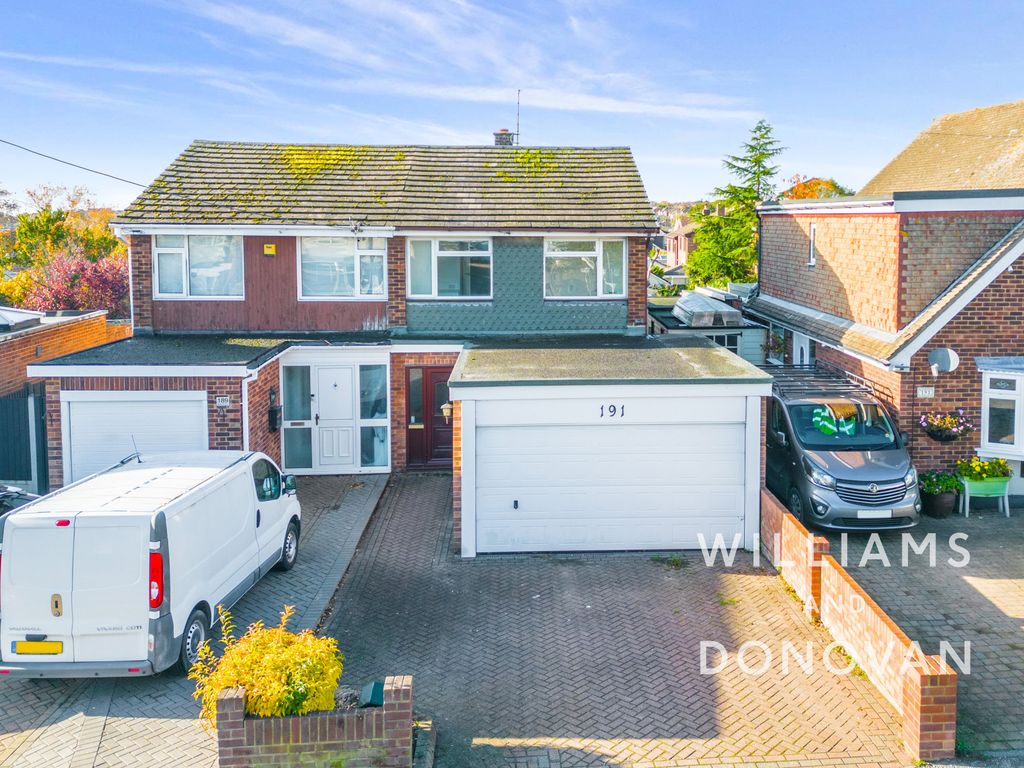 3 bed semi-detached house for sale in Kents Hill Road, Benfleet SS7, £375,000