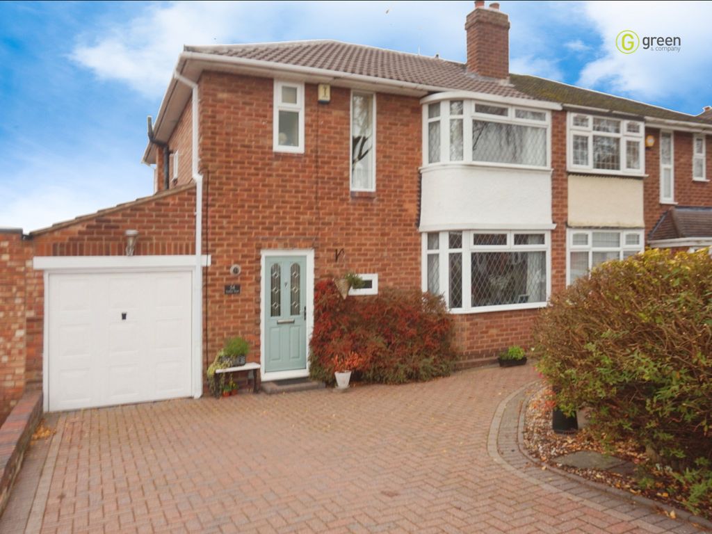 3 bed semi-detached house for sale in Rosslyn Road, Walmley, Sutton Coldfield B76, £350,000