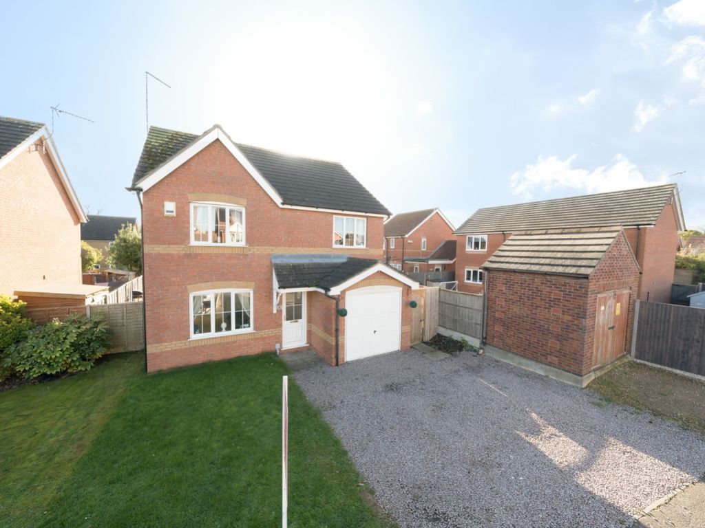 4 bed detached house for sale in Bernicia Drive, Quarrington, Sleaford, Lincolnshire NG34, £269,950