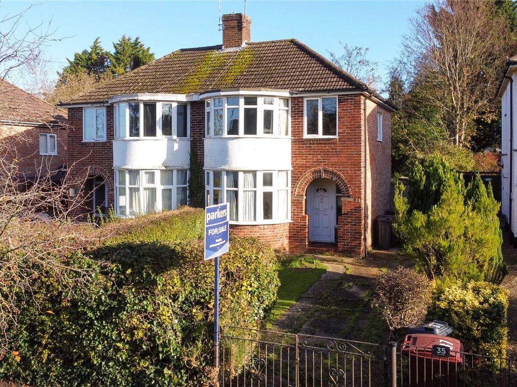 3 bed semi-detached house for sale in Windermere Road, Reading, Berkshire RG2, £325,000