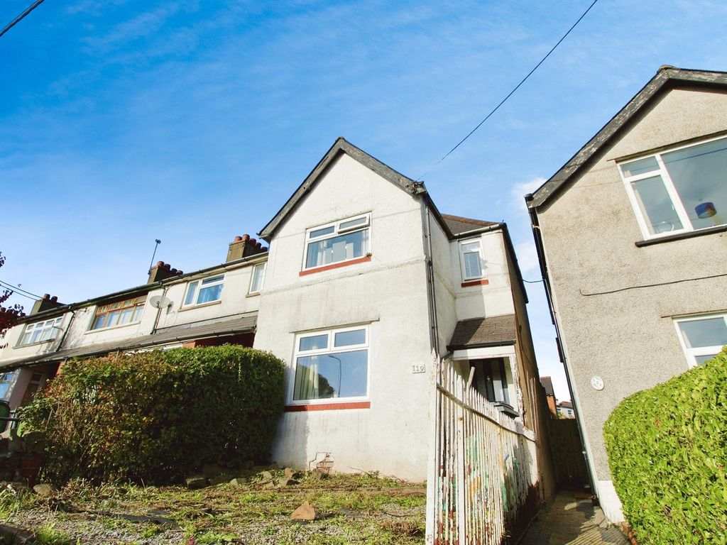 3 bed end terrace house for sale in Wentloog Road, Rumney, Cardiff CF3, £225,000