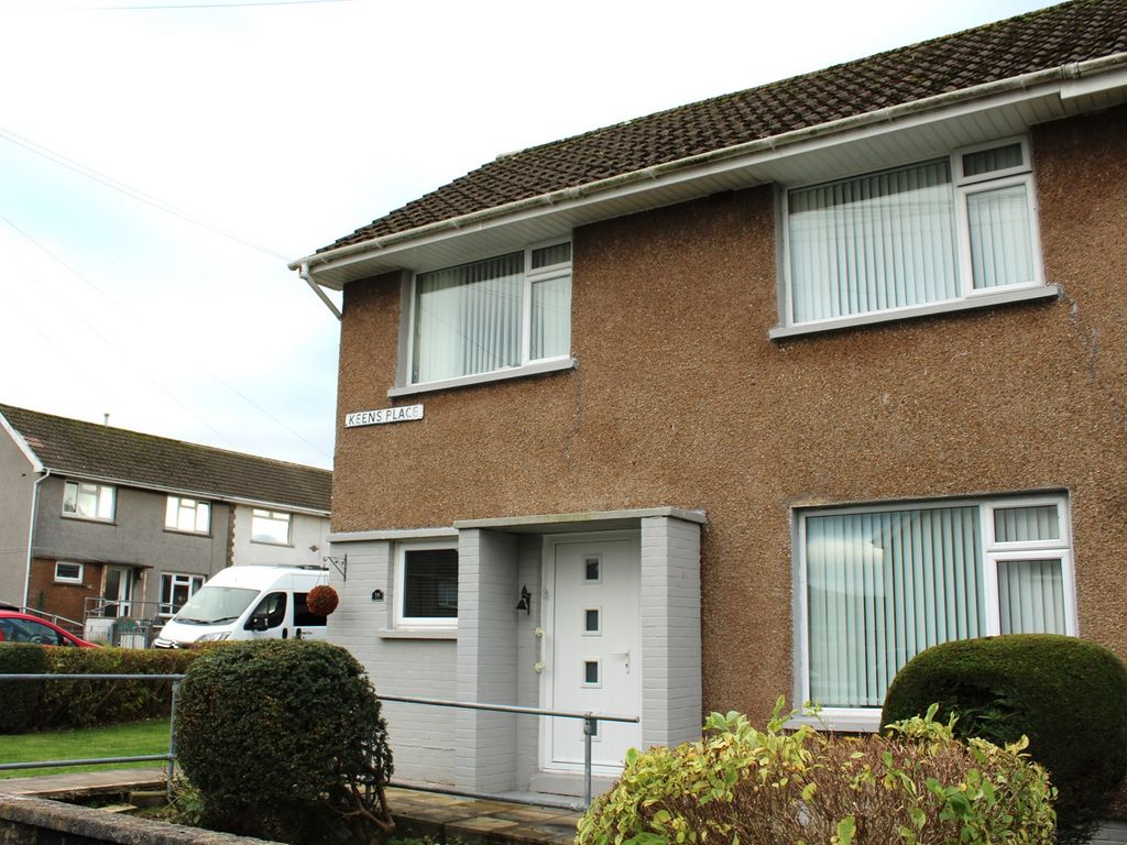 3 bed end terrace house for sale in Keens Place, Bryncethin, Bridgend. CF32, £192,000