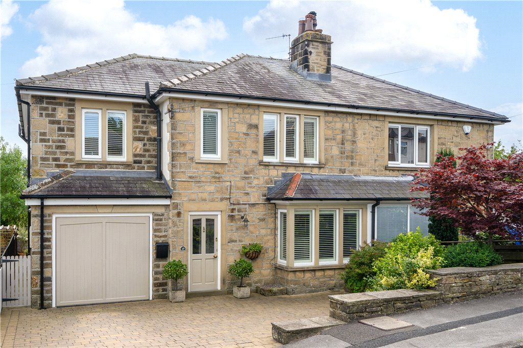 3 bed semi-detached house for sale in Moor Lane, Addingham, Ilkley, West Yorkshire LS29, £495,000