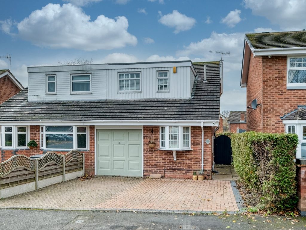 3 bed semi-detached house for sale in Kingscote Close, Church Hill North, Redditch B98, £272,500