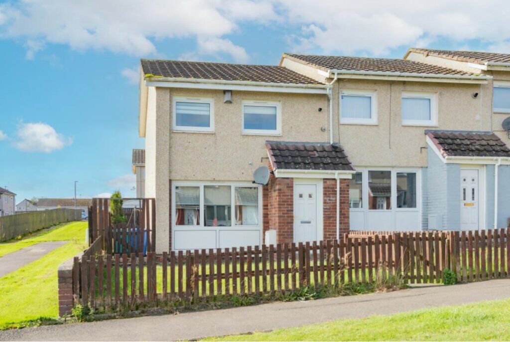 2 bed end terrace house for sale in 1 Laggan Path, Shotts ML7, £70,000