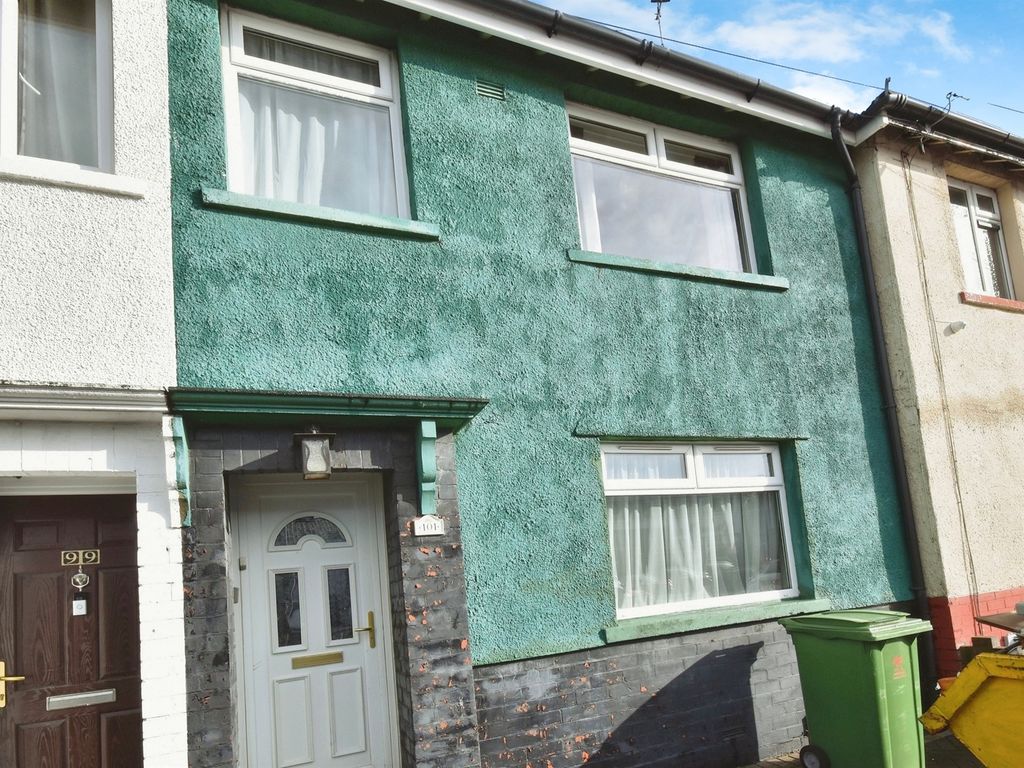 3 bed terraced house for sale in Sloper Road, Cardiff CF11, £160,000