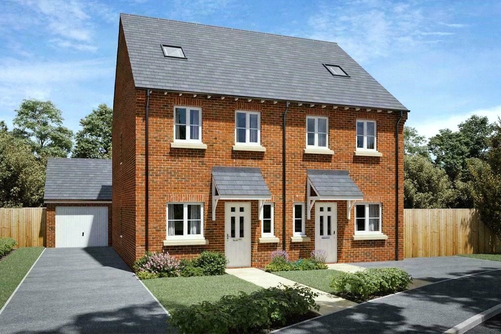 New home, 4 bed semi-detached house for sale in Plot 12, The Kingston, Ashchurch Fields, Tewkesbury, Gloucestersire GL20, £370,000