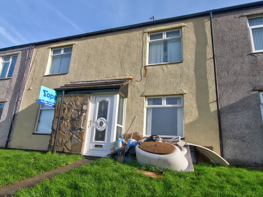 3 bed terraced house for sale in Duffryn View, Rhymney, Tredegar NP22, £130,000