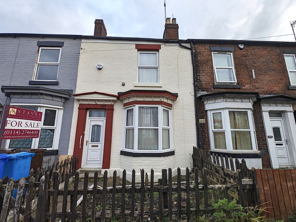 3 bed terraced house for sale in Shoreham Street, Highfields S2, £140,000