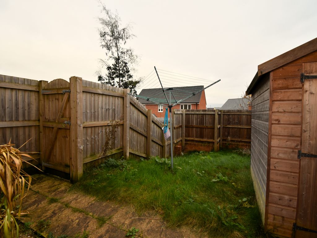 2 bed terraced house for sale in Yonder Acre Way, Cranbrook, Exeter EX5, £96,000