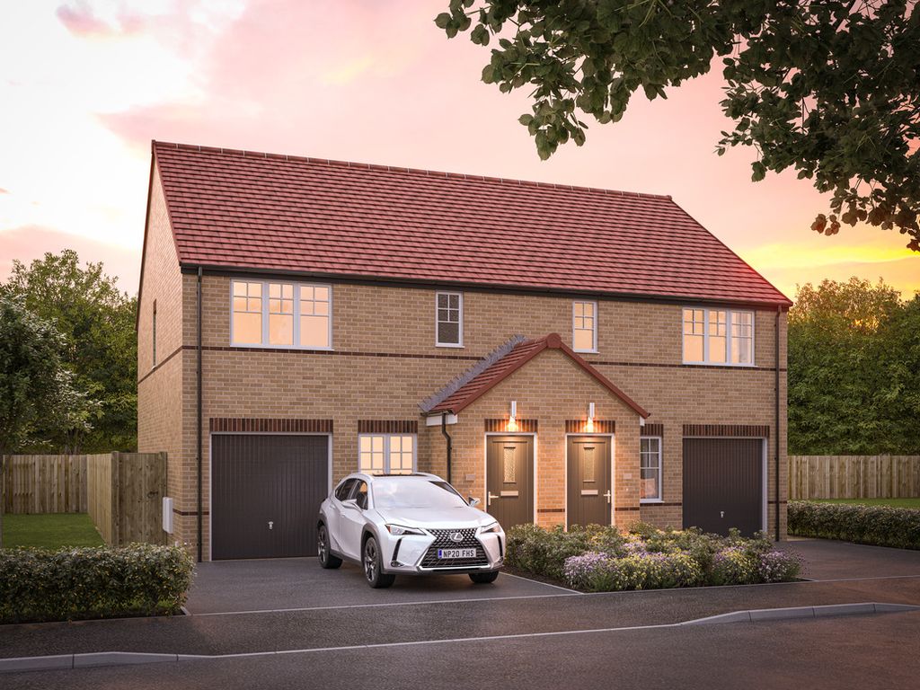 New home, 3 bed semi-detached house for sale in "The Oakwood" at Hannah Crescent, Witham St. Hughs, Lincoln LN6, £249,995