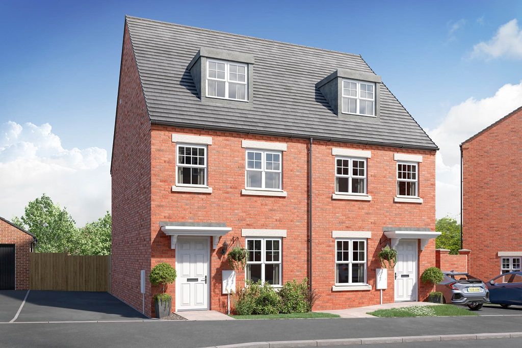 New home, 3 bed semi-detached house for sale in "The Braxton - Plot 296" at Widdowson Way, Barton Seagrave, Kettering NN15, £295,000