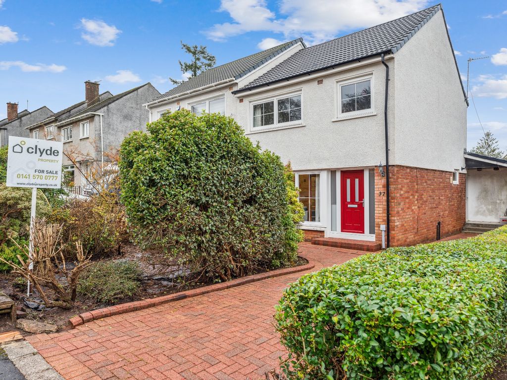 4 bed semi-detached house for sale in Glendaruel Avenue, Bearsden, East Dunbartonshire G61, £340,000